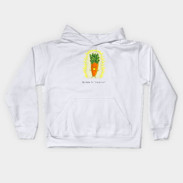 funny carrot cosplay dragon ball z kakarot Kids Hoodie by wordspotrayal